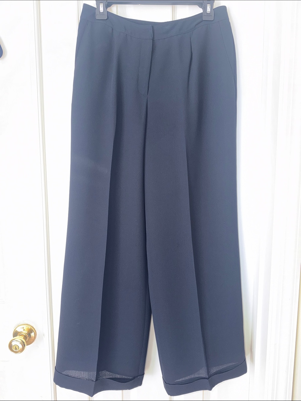 Jones New York Wide-Leg Navy Women’s Dress Pants-Sz 8